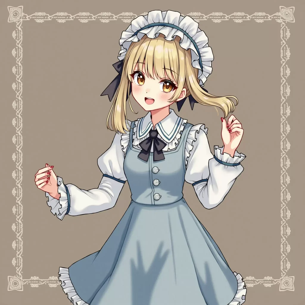 系列-典雅_洛丽塔动漫少女插图3