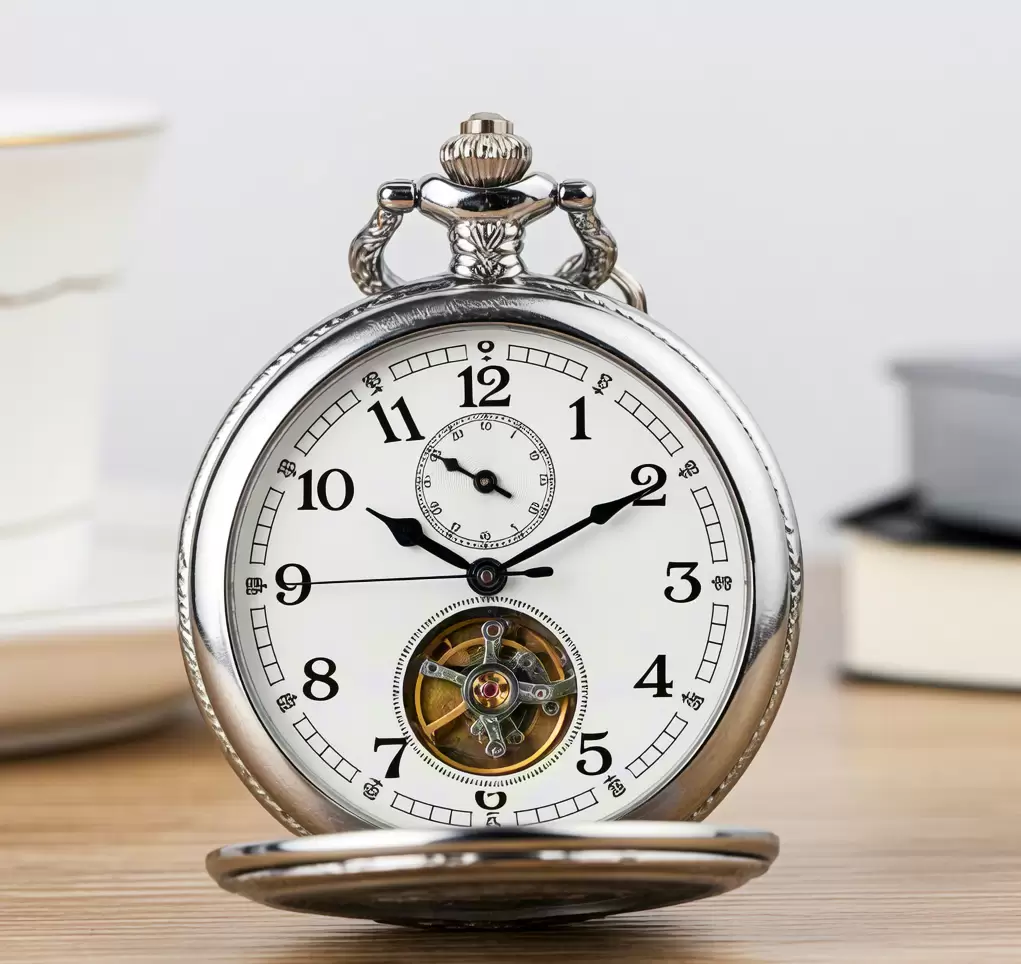 系列-银白色的怀表插图1