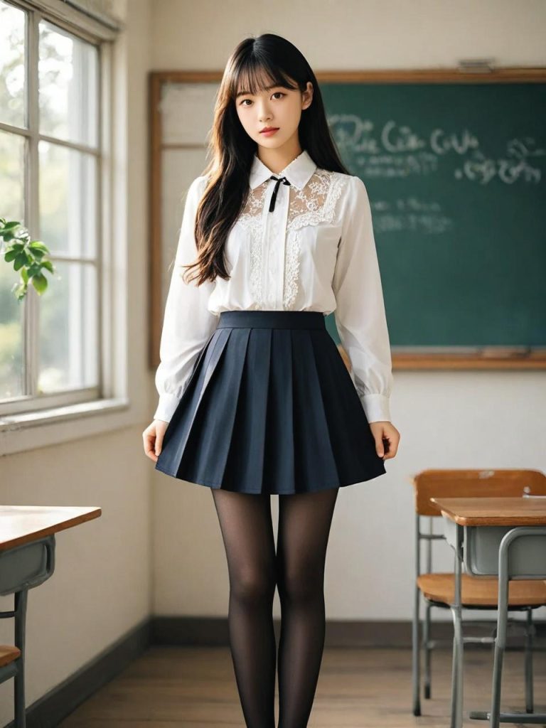 系列-制服少女_写实插图 系列-制服少女_写实插图