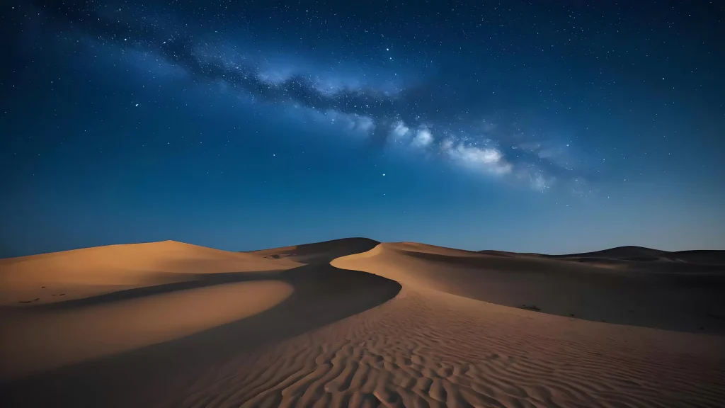 沙漠与星空插图